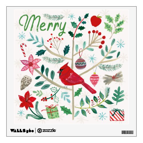 Cheerful Holiday _ Merry Wall Decal