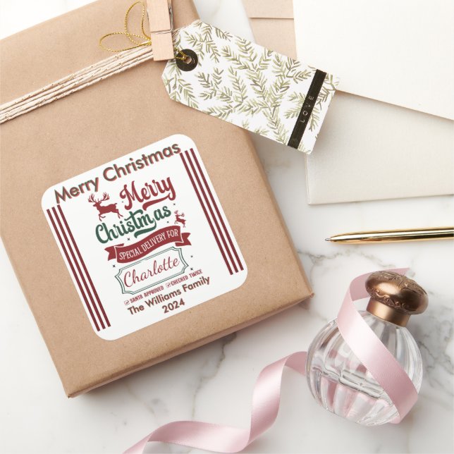 Cheerful Holiday Spirit Sticker (Gifting)