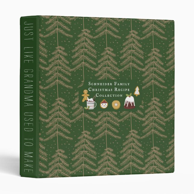 Cheerful Hygge Holiday | Christmas Recipe Binder (Front/Spine)