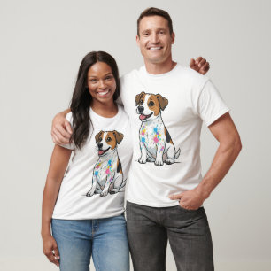 Cheerful Jack Russell Splatter Fun T-Shirt