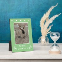 Cheerful Kids Rabbit Keepsake Green Photo Memorial