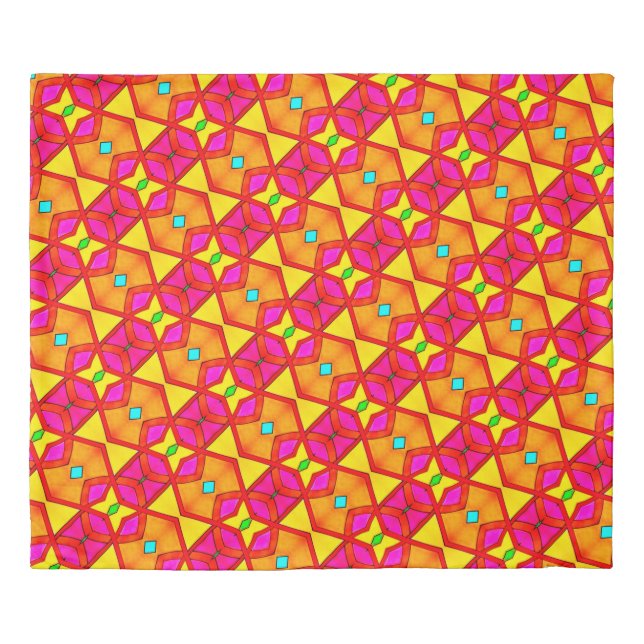 Cheerful King Size Duvet Cover (Front)