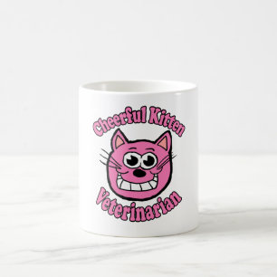 Cheerful Kitten Veterinarian Coffee Mug