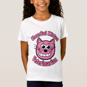 Cheerful Kitten Veterinarian T-Shirt