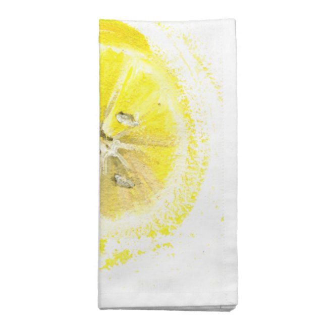 cheerful lemon napkins (Folded)
