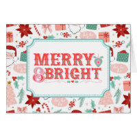 Cheerful Merry & Bright | Pink and Red Holiday