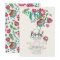 Cheerful Mexican Red & Turquoise Folk art Floral