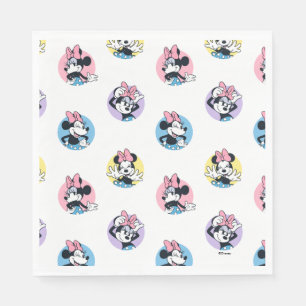Cheerful Minnie Mouse Polka Dot Pattern Napkins
