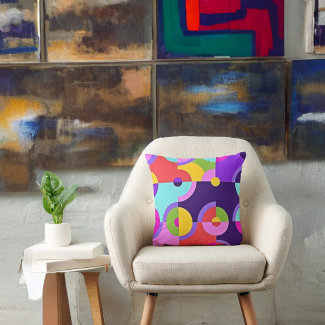 Cheerful Modern Circles in Pink Blue and Green