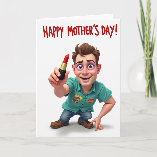 Cheerful Moms Day Gift Card (Front)