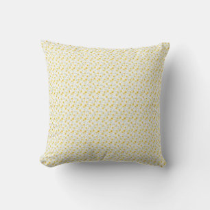 Cheerful Morning Daisy Sunny Watercolor Floral Throw Pillow