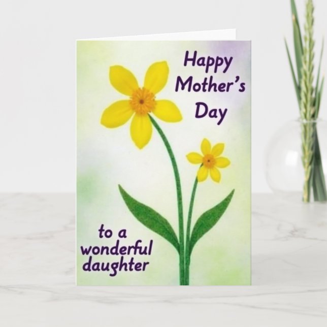 Cheerful Mothers Day Bloom Card (Front)