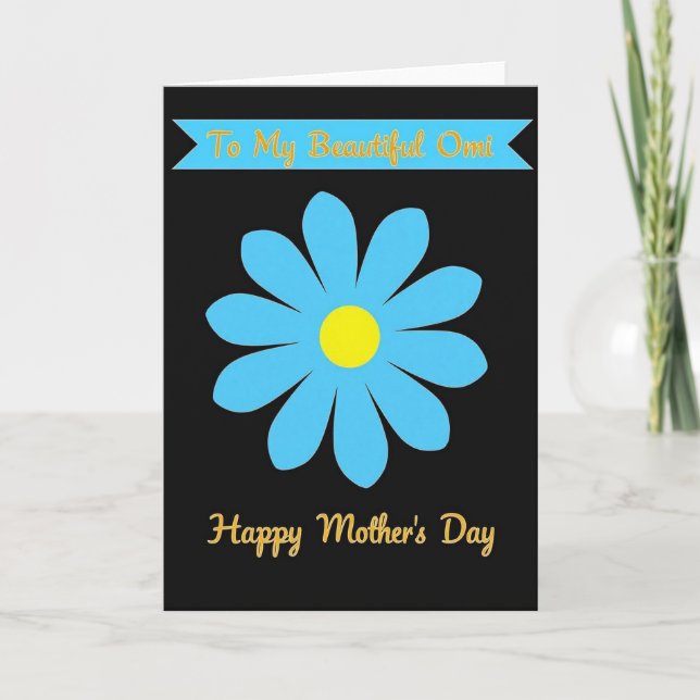 Cheerful Mothers Day Blossom Card (Front)