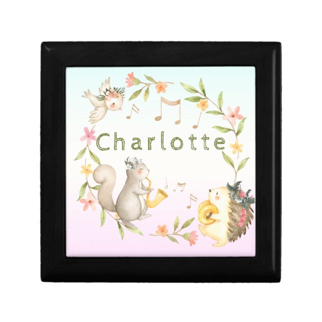 Cheerful Musical Baby Woodland Animal     Gift Box (Front)