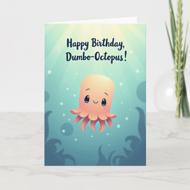 Cheerful Ocean Birthday Card (Front)