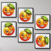 Cheerful Orange Character