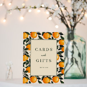 Cheerful Orange Citrus Border Foam Board