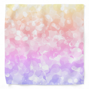 Cheerful Pastel Colors Abstract Art Bandana