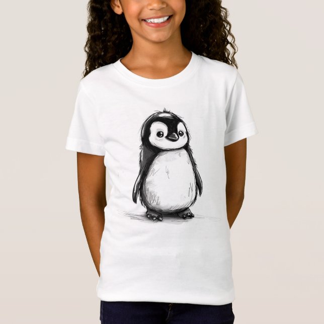 Cheerful Penguin - Kids' T-Shirt (Front)