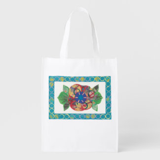 Cheerful peony tote bag