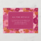 Cheerful Pink Floral Enclosure Card