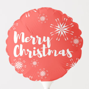 Cheerful, playful design of Merry Christmas Balloon