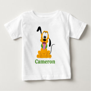 Cheerful Pluto Puppy Graphic Baby T-Shirt