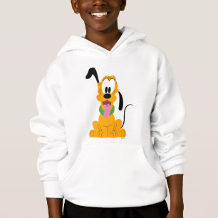 Cheerful Pluto Puppy Graphic Hoodie