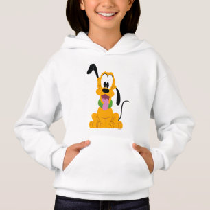 Cheerful Pluto Puppy Graphic Hoodie