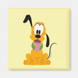 Cheerful Pluto Puppy Graphic Magnet