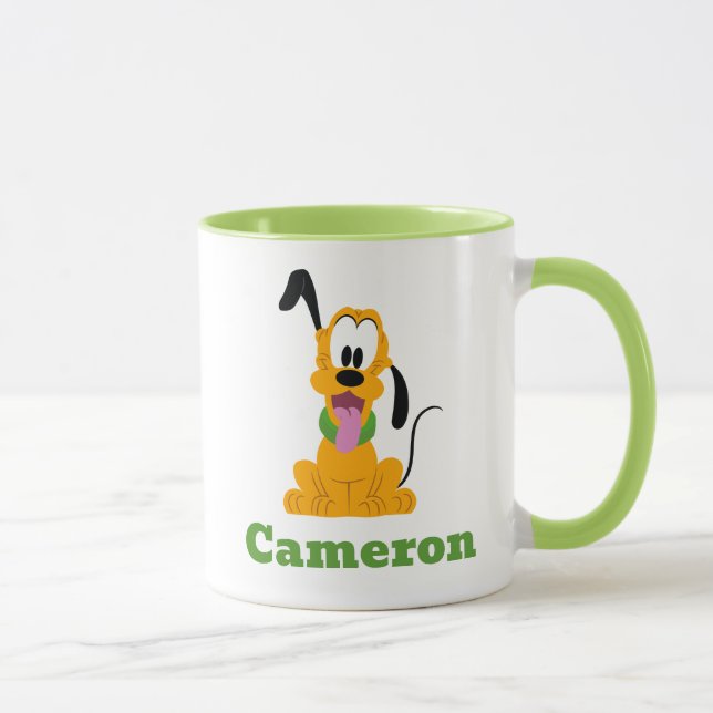 Cheerful Pluto Puppy Graphic Mug (Right)