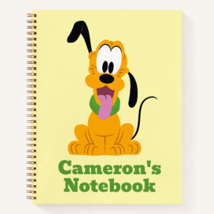 Cheerful Pluto Puppy Graphic Notebook