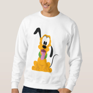 Cheerful Pluto Puppy Graphic Sweatshirt