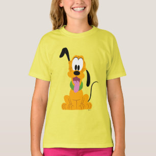 Cheerful Pluto Puppy Graphic T-Shirt