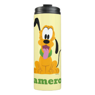 Cheerful Pluto Puppy Graphic Thermal Tumbler