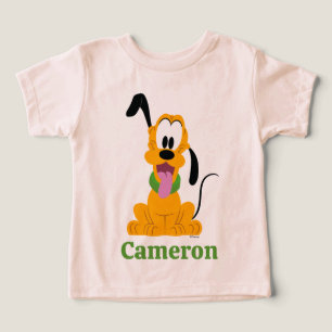 Cheerful Pluto Puppy Graphic Toddler T-shirt