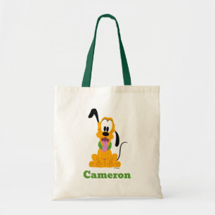 Cheerful Pluto Puppy Graphic Tote Bag