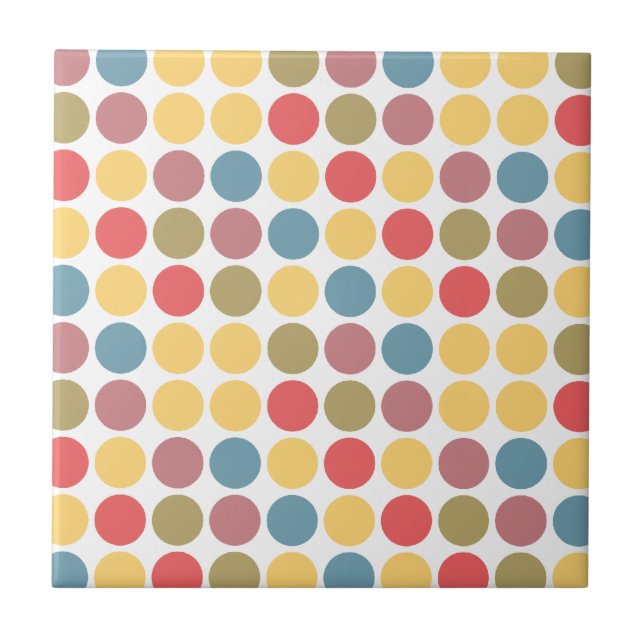 Cheerful Polka Dot Tile (Front)