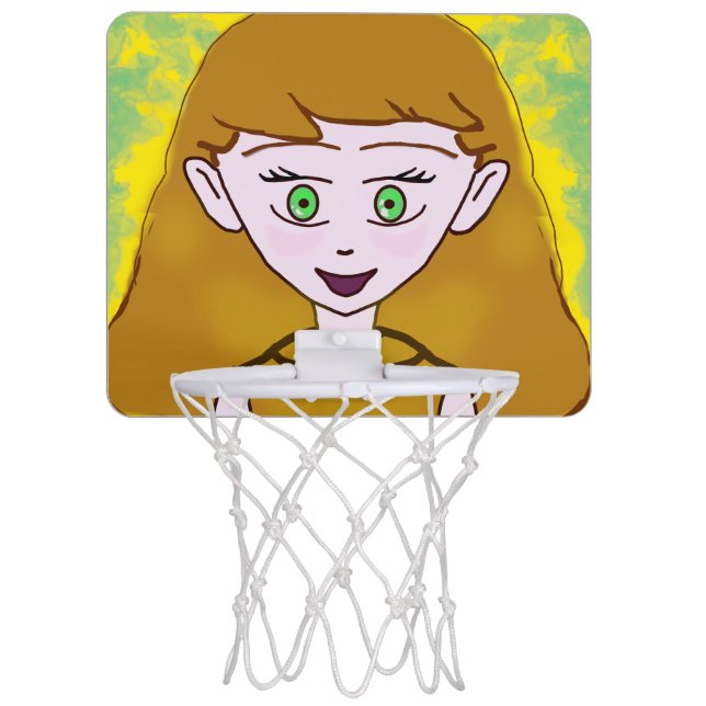 Cheerful Popcorn Anime Merry Mini Basketball Hoop (Front)