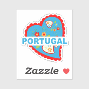 Cheerful Portuguese heart Sticker