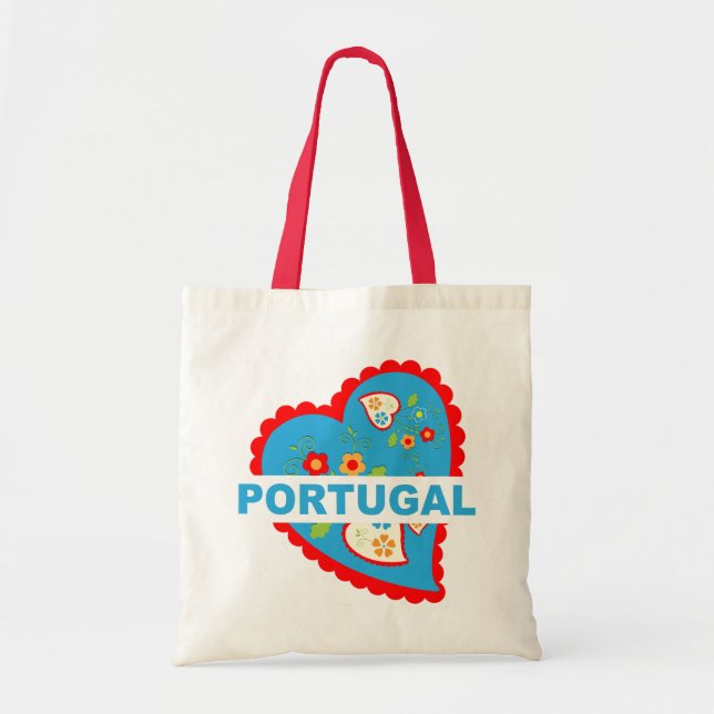 Cheerful Portuguese heart Tote Bag (Front)