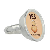 Cheerful Potato Affirmation Ring (Side)