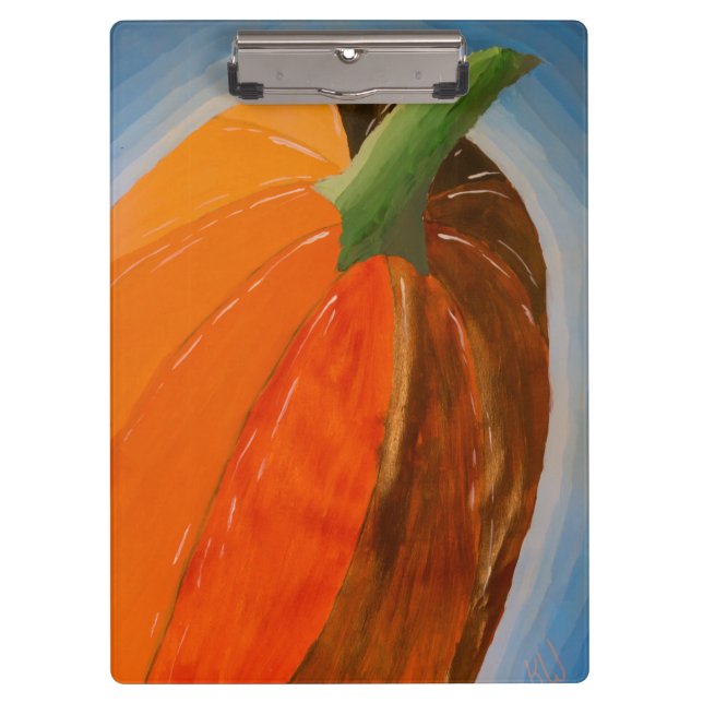 Cheerful Pumpkin Clipboard (Front)