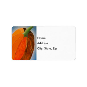 Cheerful Pumpkin Label