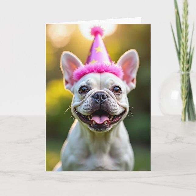 Cheerful Pup Birthday Card (Front)