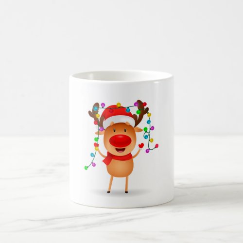 Cheerful Reindeer  Coffee Mug