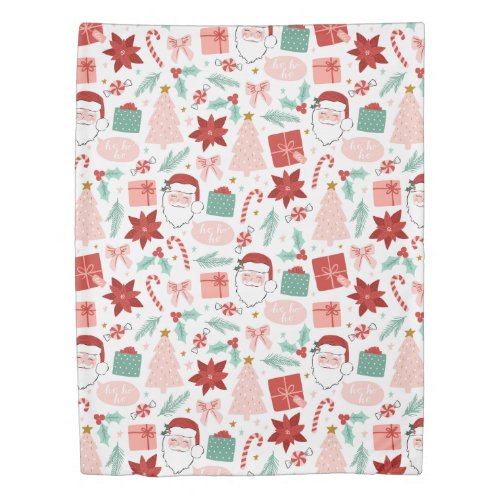 Cheerful Santa Christmas Reversible Duvet Cover