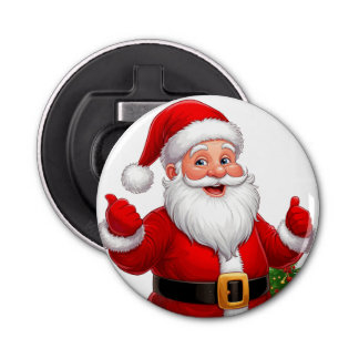 Cheerful Santa Claus Bottle Opener