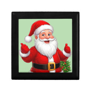 🎅 Cheerful Santa Claus Festive Holiday Joy🎄 Gift Box