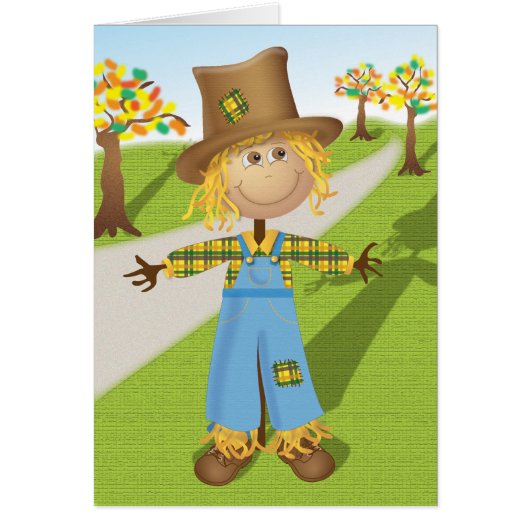 Cheerful Scarecrow Cards (Front)